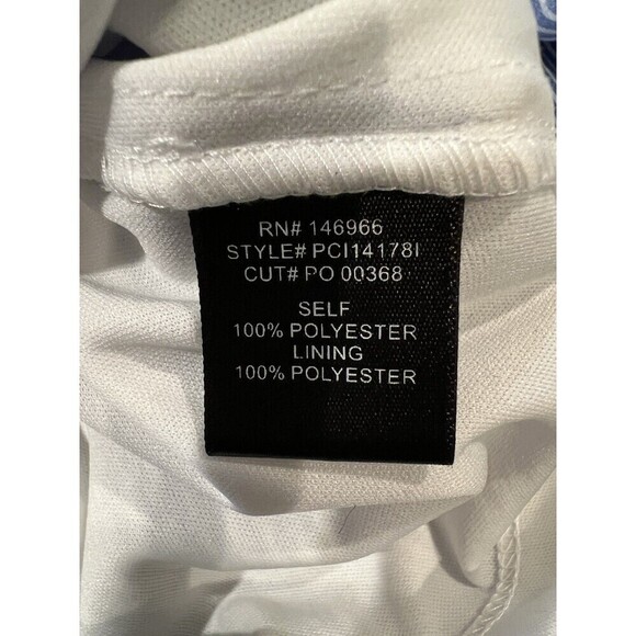 Crystal Doll blue and white stripe with patchwork roses zipper Back juniors 5 - Picture 8 of 9